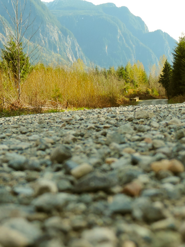 gravel in front of mt si